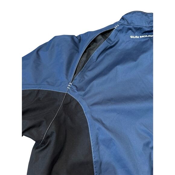 Sun Mountain Golf Jacket Coat Lightweight Rain Windbreaker Men’s Medium M Blue - Picture 13 of 16